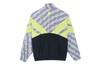 Li Ning Jackets Men's All Over Print Patchwork Black & Fluorescent Green Stand Collar Moderate Other AFDSB75-1