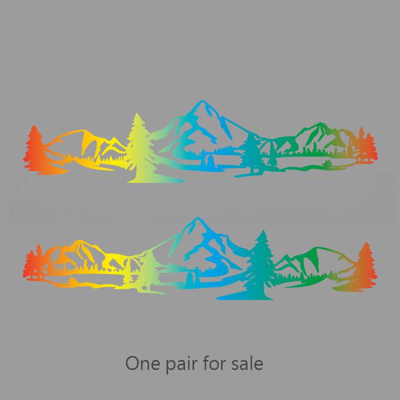 

Наклейка на кузов лес горы креативные и забавные стикеры для фанатов и любителей мультфильмов, высокое качество для автомобилей, грузовиков, мотоциклов и ноутбуков S