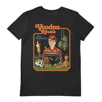 Steven Rhodes 100% Cotton T-shirt Mens Tees Top - Voodoo Rituals - Official Black S/S