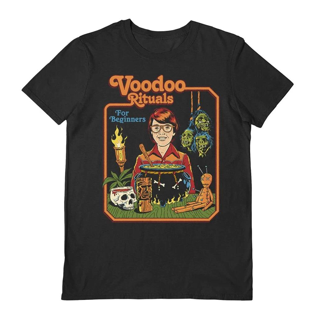 

Steven Rhodes 100% Cotton T-shirt Mens Tees Top - Voodoo Rituals - Official Black S/S 4XL