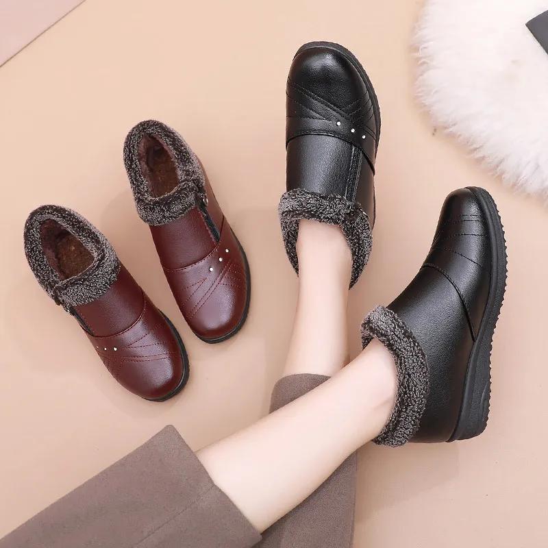 Women Winter Snow Boots Waterproof Plush Casual Women Shoes Non-slip Female Ankle Boots Fashion Comfortable Warm Boots