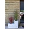 Planter Box - EDA - Graphite Up - 57 L - Indoor/ Outdoor - Graphic Decor - 79.5 X 29.5 X H. 29,5 Cm - Limed White