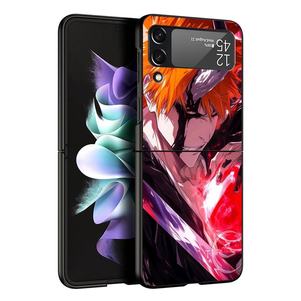 

Kurosaki Ichigo Bleach Black Phone Case For Samsung ZFlip7 ZFlip6 ZFlip5 ZFlip4 ZFlip3 5G Hard Protective Galaxy Z Flip 3 4 5 6 Samsung Z Flip 7