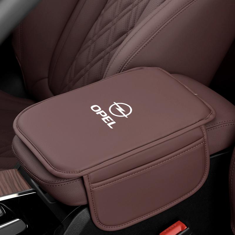 Car Armrest Box Pad Leather Auto Armrest Mat Car Accessories For Opel Corsa D Astra Insignia Mokka Adam Combo OPC Vauxhall