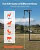 Treuil de Chasse pour Attelage de Camion, Capacité de Charge de 300 lbs, Treuil de Chasse pour Cerf avec Récepteur de 2 Pouces, Tige Pivotante à 360 Degrés et Hauteur Réglable, Inclut un Support pour Carcasse