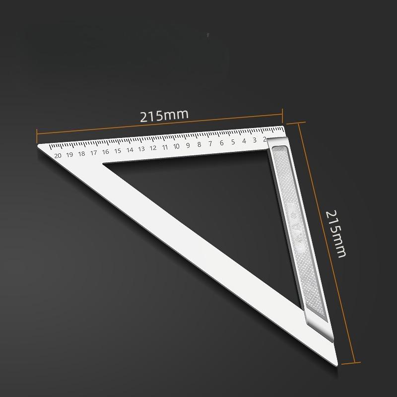 Stainless Steel Right Angle Gauge Measuring Tool Triangle Ruler Angle Square Ruler Woodworking