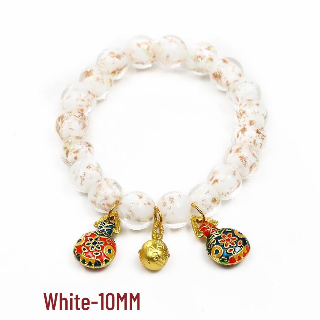 Gold Foil Glazed Devouring Beast Women's Luminous Bracelet