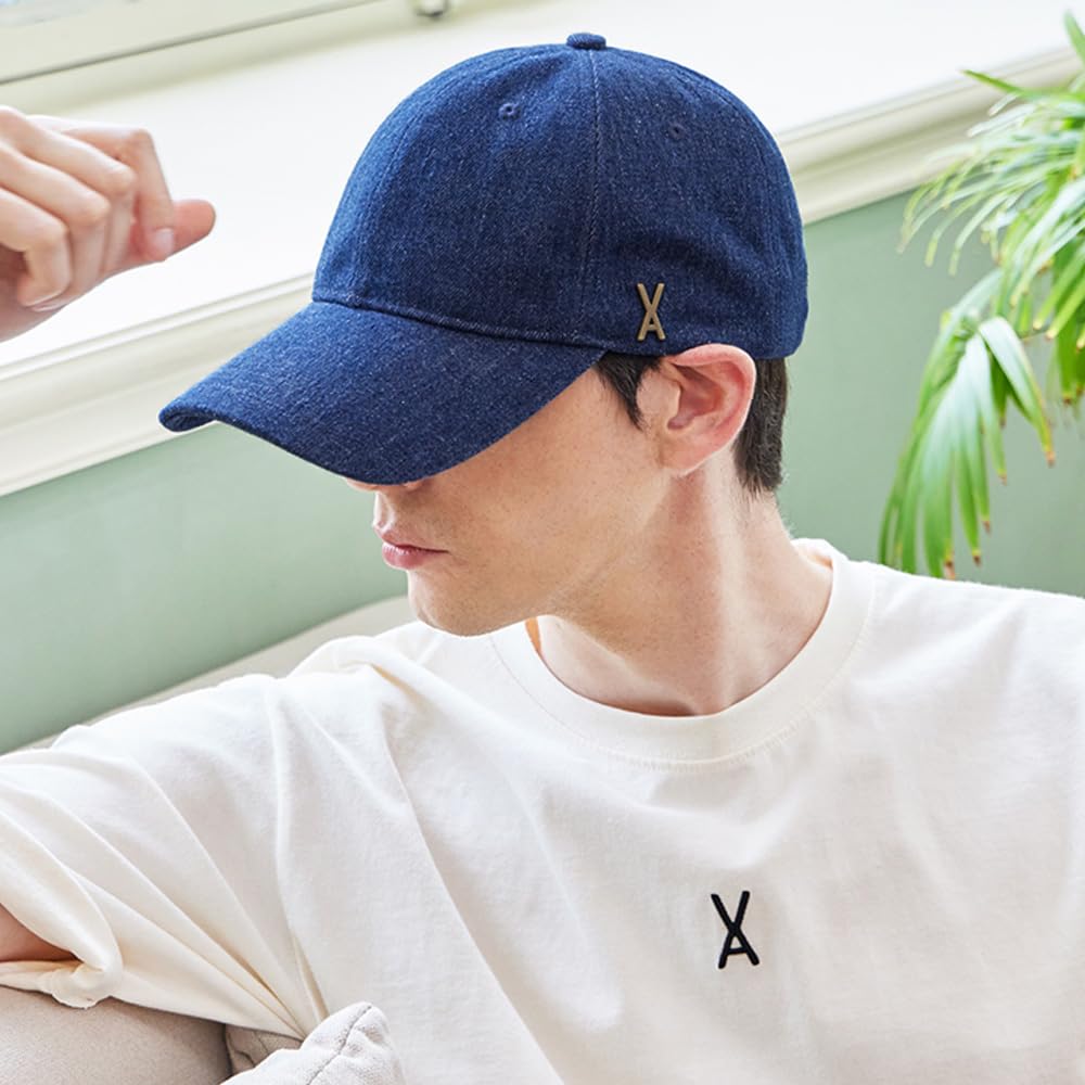 VA Stud Non Washing Denim Ball Cap Indigo