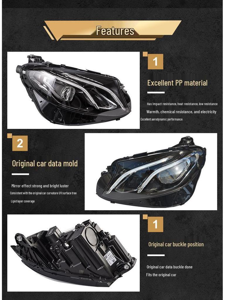 Compatible Headlight for Mercedes-Benz E-Class W213 (E200/E260/E300/E320, 2015-2018 Models)
