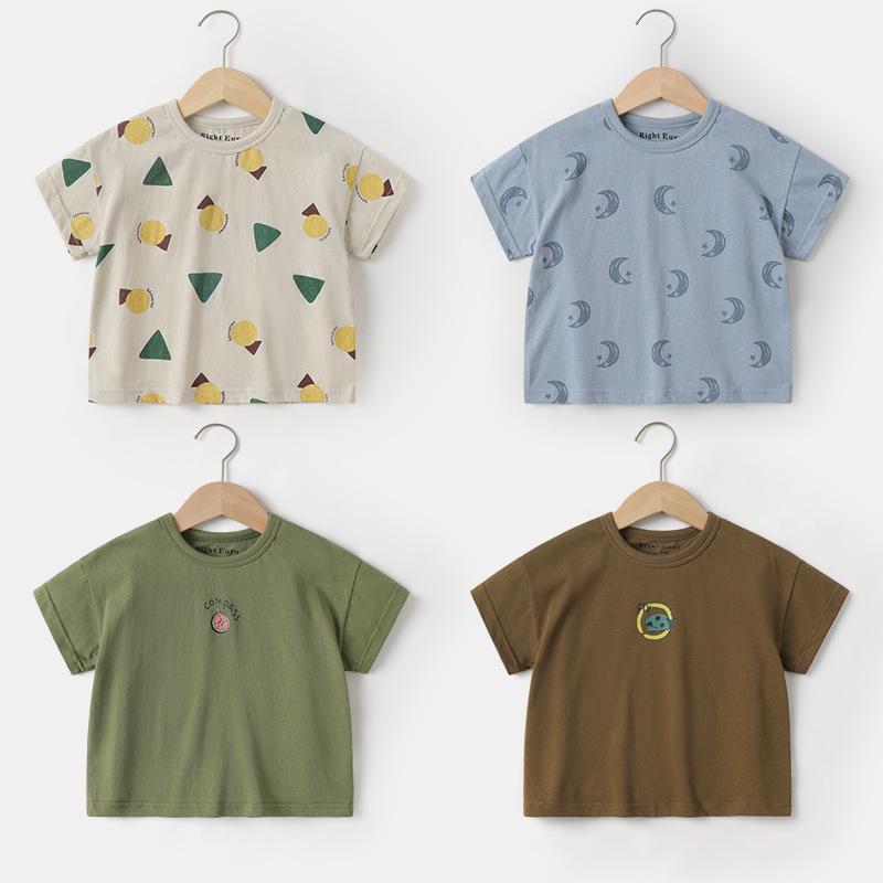 

Boys Short-Sleeve Summer T-Shirt, Toddler Style, Comfortable Fashion Top for 1-3 Year Olds 130 cm