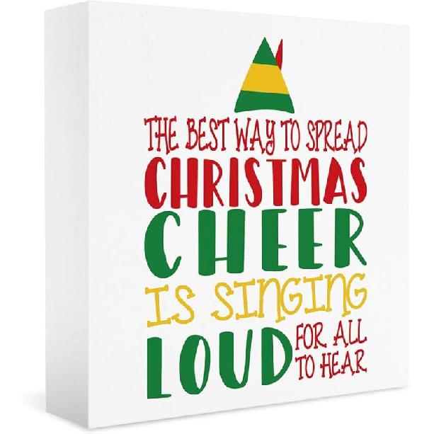 Christmas Vacation Funny Decorations - Xmas Holiday Sign, 5 X 5 Inches