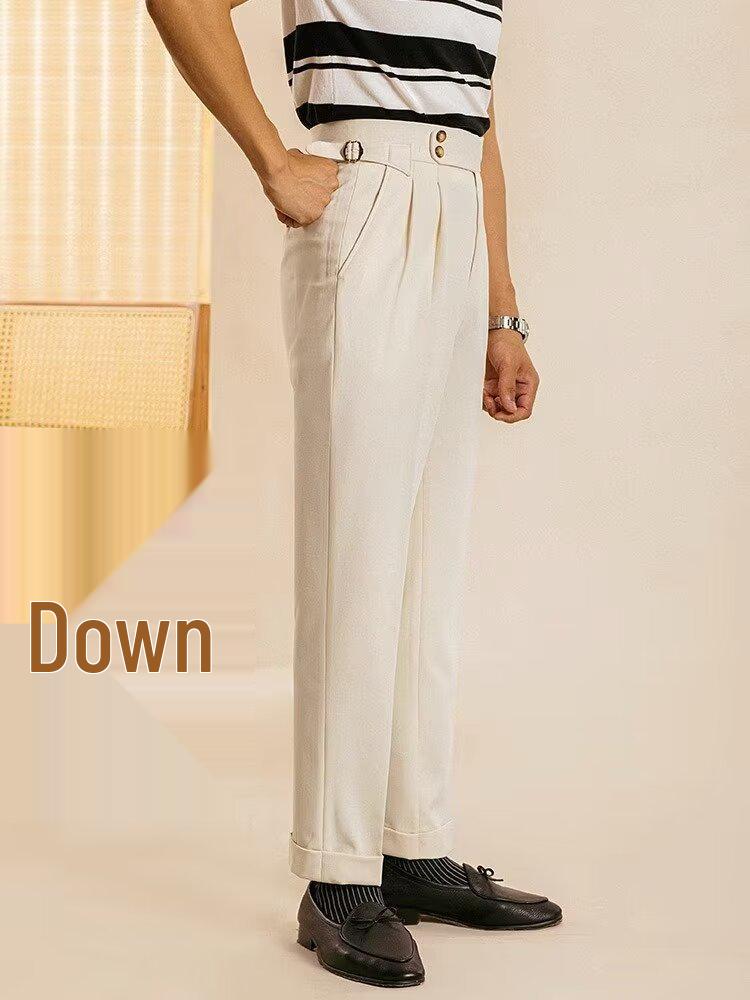 

Мужские весенне-осенние зауженные прямые брюки-девятки для бизнеса 2024 34