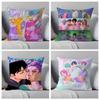 Saja Boys Kpops D-Demon H-Hunters Printed Pillowcase Home Decoration Pillowcase Living Room Sofa Decoration Pillowcase
