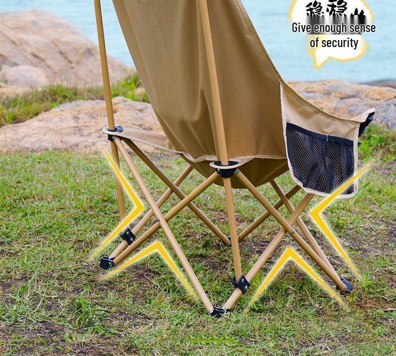 Portable Outdoor Moon Chair: Folding Camping, Fishing & Picnic Lounger