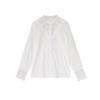 Women's Lace Chiffon Patchwork Shirt Base Shirt Spring and Autumn New Design Sense Top