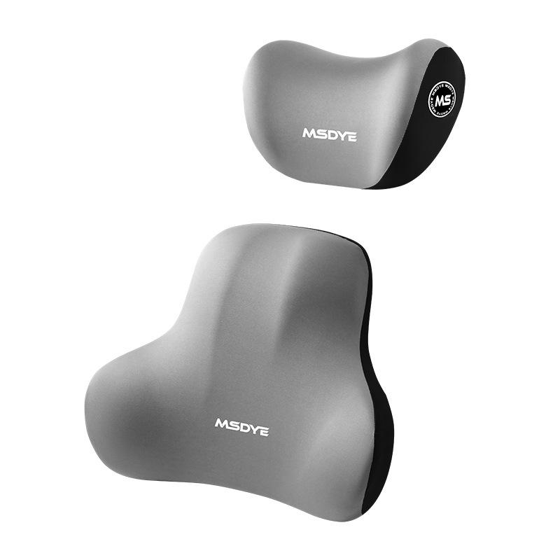 Memory Foam Car Headrest Cushion with Lumbar Support and Shoulder Pillow for Ultimate Comfort On the Road.