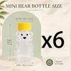 Plastic Transparent Disposable Cartoon Bear Juice Bottle, Small Capacity Dispensing Bottle, 60ml Honey Bottle