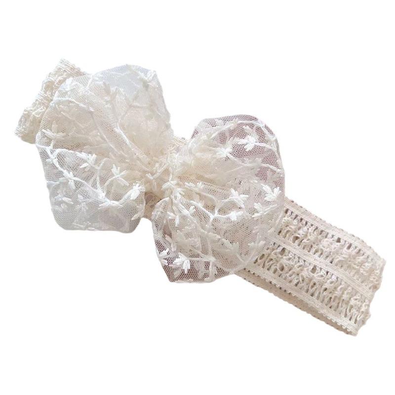 2025 Spring Summer New Korean Baby Lace Bow Headband, Princess Style Sweet Hair Accessory, Soft Skin-Friendly, Versatile