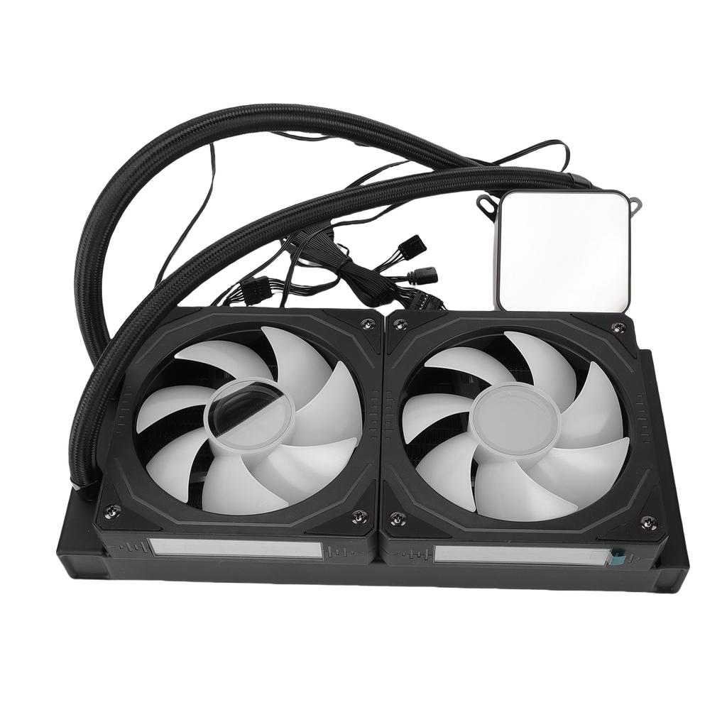 ARGB Liquid CPU Cooler Fit for AM4 AM5 Socket Close   AIO CPU Liquid Cooler 240mm   2.2 Inch LCD Screen