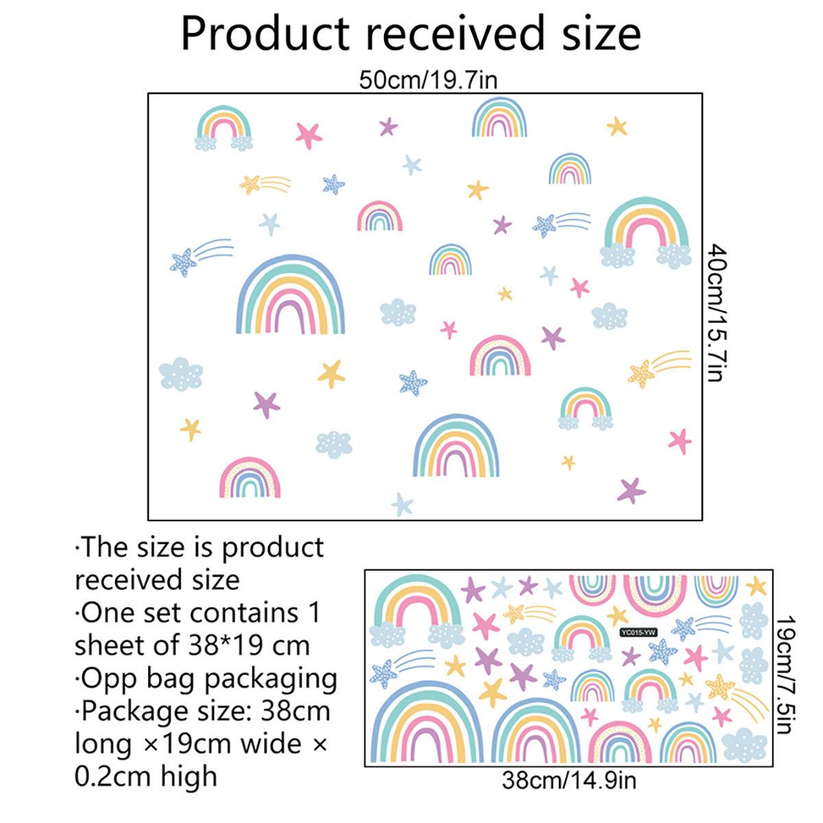 

Yc015-Yw Радужные облака звезды флуоресцентная наклейка на стену украшение для спальни гостиной детской комнаты самоклеящаяся наклейка на стену