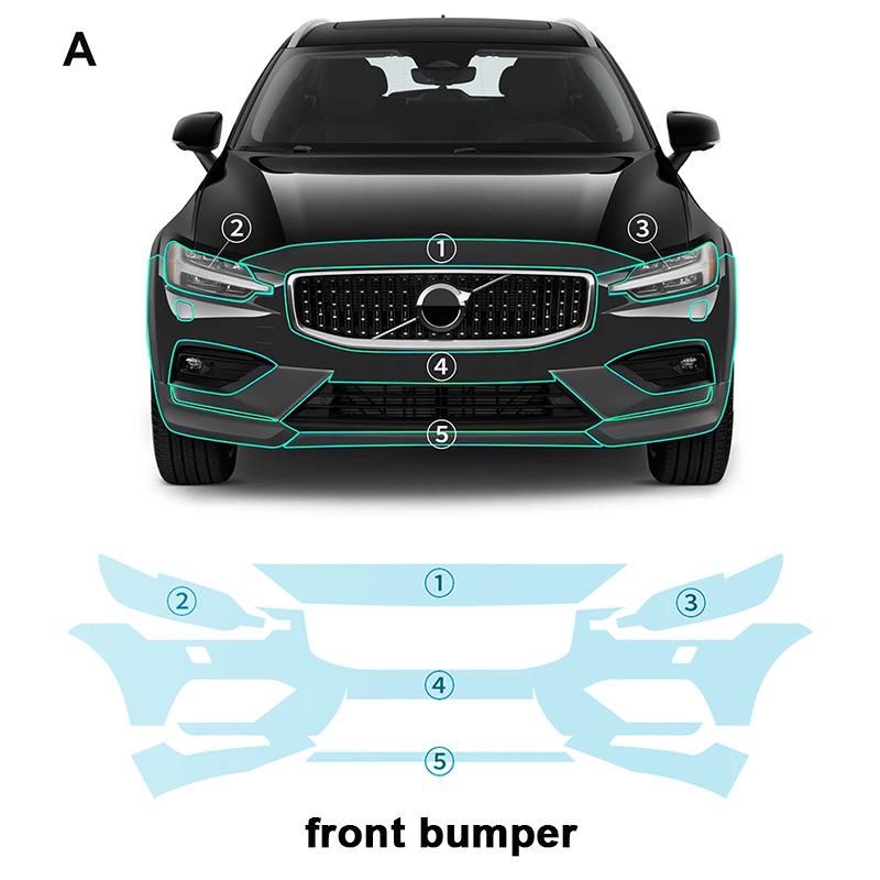 Volvo V60 R TPU Invisible Anti-Scratch Brightening Protection Film