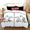Neues King Queen Liebhaber Bettwäsche Set Einzelbett Twin Full Queen King Size Liebhaber Ölgemälde Bettset Aldult Jungen Schlafzimmer Bettbezug 020