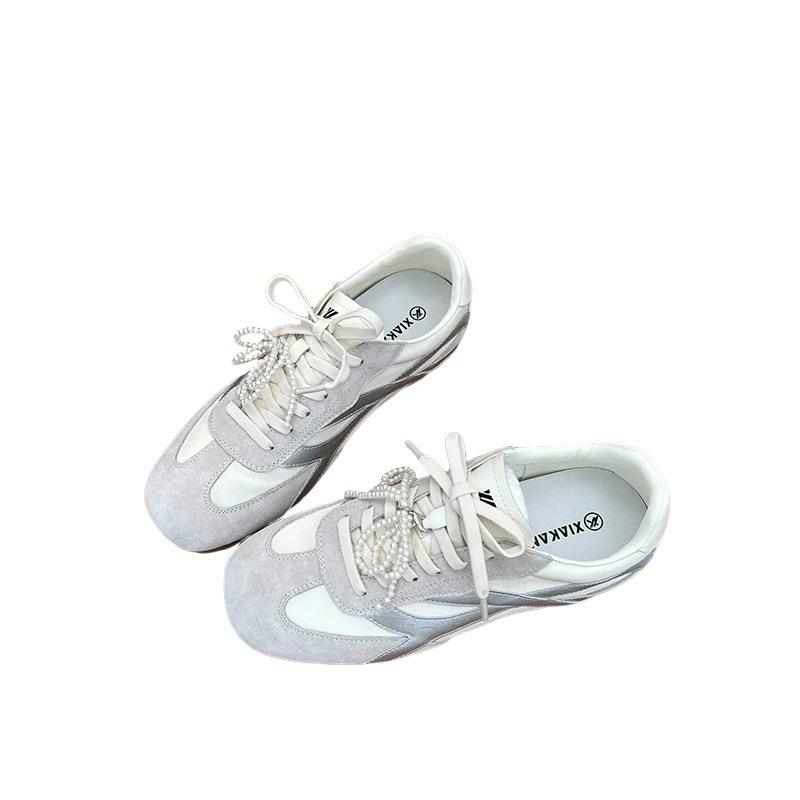 Retro American German training shoes women's spring 2025 new fashion versatile comfortable sports leisure niche feeling board shoes