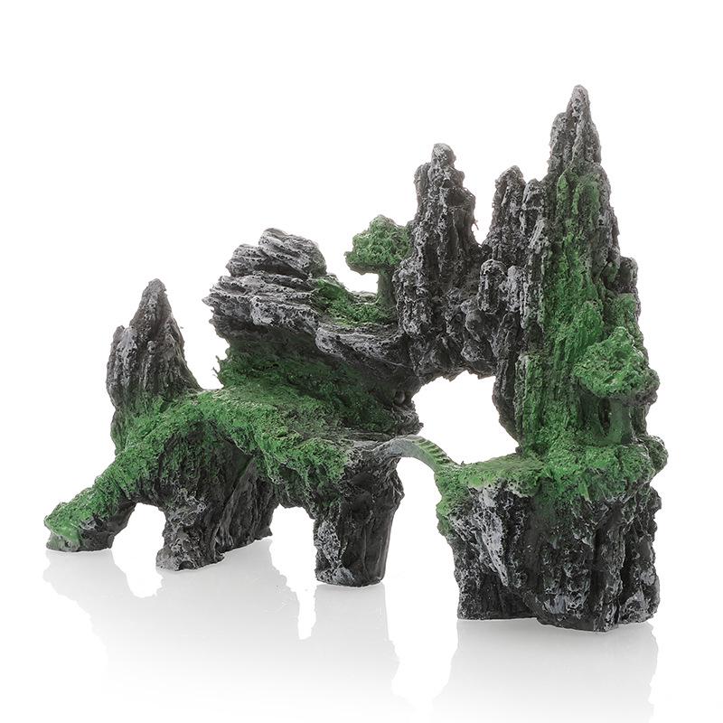 Aquarium Decoration Resin Rockery: Fish Tank Landscaping Stone Ornaments GS