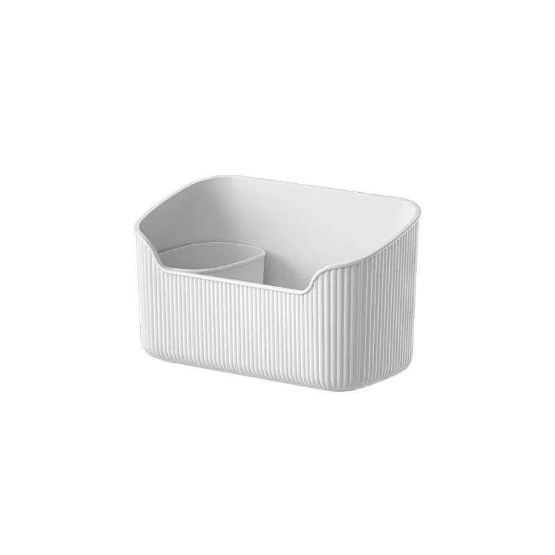 Toilet Desktop Storage Box Container Cosmetics Bathroom Countertop Sorting Box Large Capacity Cosmetic Brush Makeup Organizer