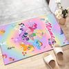 Custom My Little Pony Mat Personalized Name, Polyester Washable Indoor Entryway Rug, Gift for Christmas, Easter, Thanksgiving Day