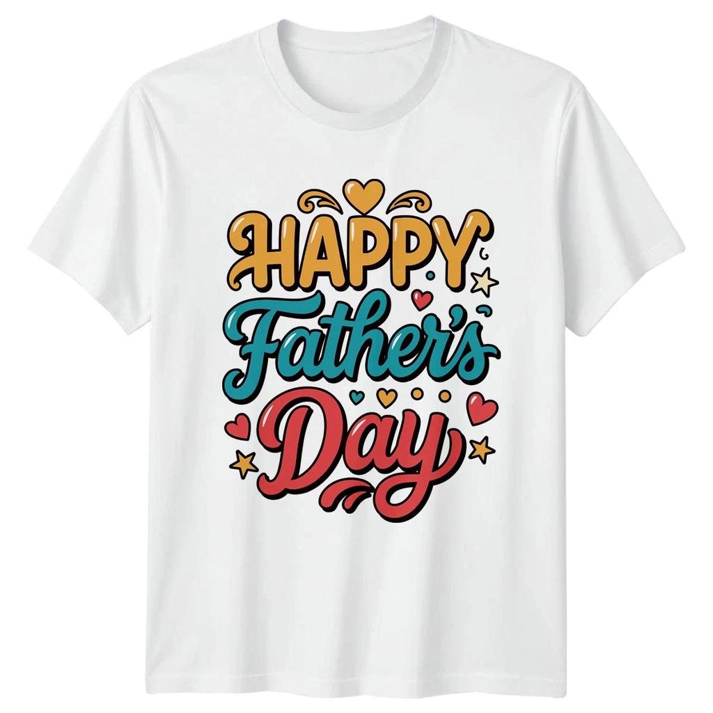 Happy Fathers Day Mens T-Shirt Retro Groovy Fathers Day Gift For Him
