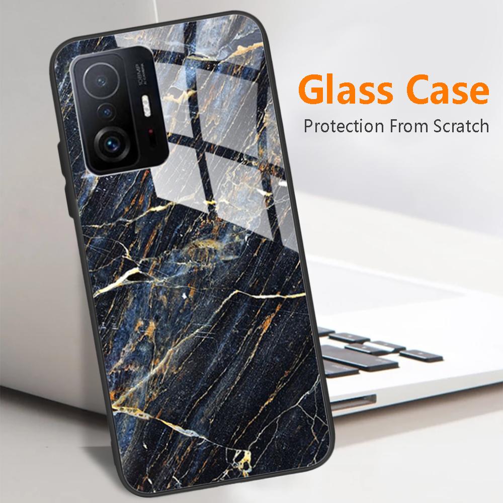For Xiaomi 11T Pro 11T Case Fashion Tempered Glass Case Back Cover Fundas For Xiaomi 11T Pro 11T Phone Cases 11T Pro 11 T Capa
