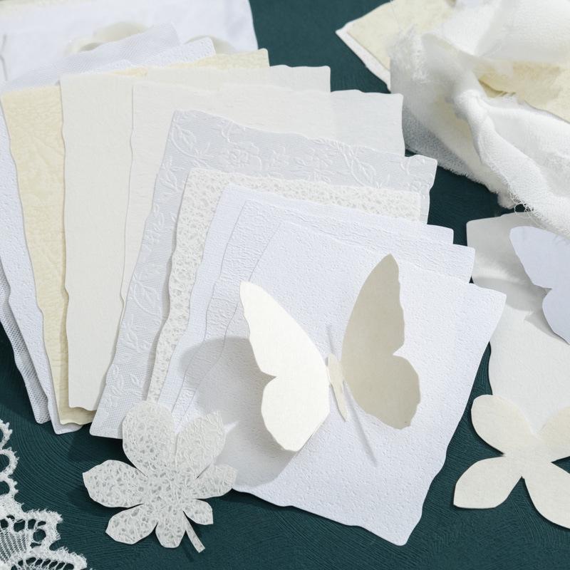 White Gentle Series Journal Collage Base Paper by Ketchup Girl