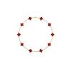 Collana Boutique Dieci Fiori Collana Trifoglio a Quattro Foglie Bifacciale Lusso di Alta Gamma Collana da Donna