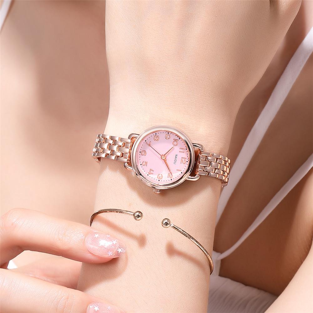 Stylish And Simple Thin Strap, Digital Face Quartz Bracelet Watch, Women'S Metal Chain, Small Women'S Quartz Watch