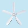 White Ceiling Fan 700mm Diameter Detachable Fan Leaf Convenient Remote Controlled Electric Fan for Bedroom Garden Tent