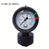 Xin Tester PP Diaphragm Pressure Gauge Plastic Double Sided PCB 2 Anti-corrosion Water Pressure Gauge 10kg 1 4 7kg PVC Acid