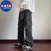 NASA MARVEL Men's Loose Straight Cargo Pants