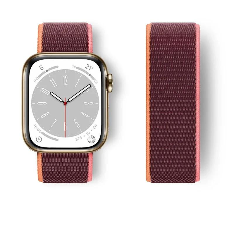 Nylon loop Strap For Watch Band Ultra-2 49mm 44mm 40mm 45mm 41mm Sport pride Bracelet iwatch bands Series 9 8 se 7 6 5 4 3