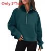 Yoga Wear Long Sleeve Hoodie With Pockets For Womens Casual Fitness