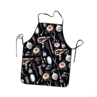 Salon Hairstylist Apron Theme Cooking Chef Comfortable Painting Workshop for