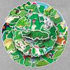 50 Crocodile Cartoon Stickers for Kids - Cute Jungle Creatures for Scrapbooking, Phone Cases, Laptops, and Waterproof Decoration
