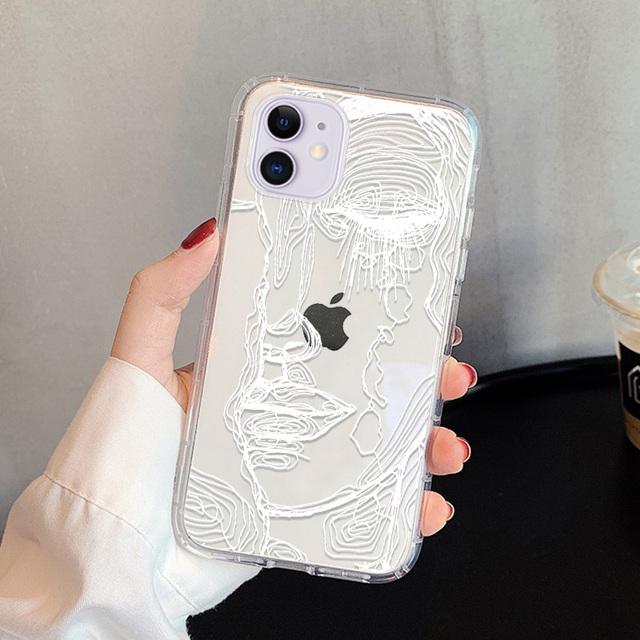Iphone 14 Pro Max için Iphone 11 kılıfı Iphone 13 12 11 Pro Max Xr 8 14 Plus Xs Max Se 2022 12 13 Mini Yumuşak Silikon Kapak