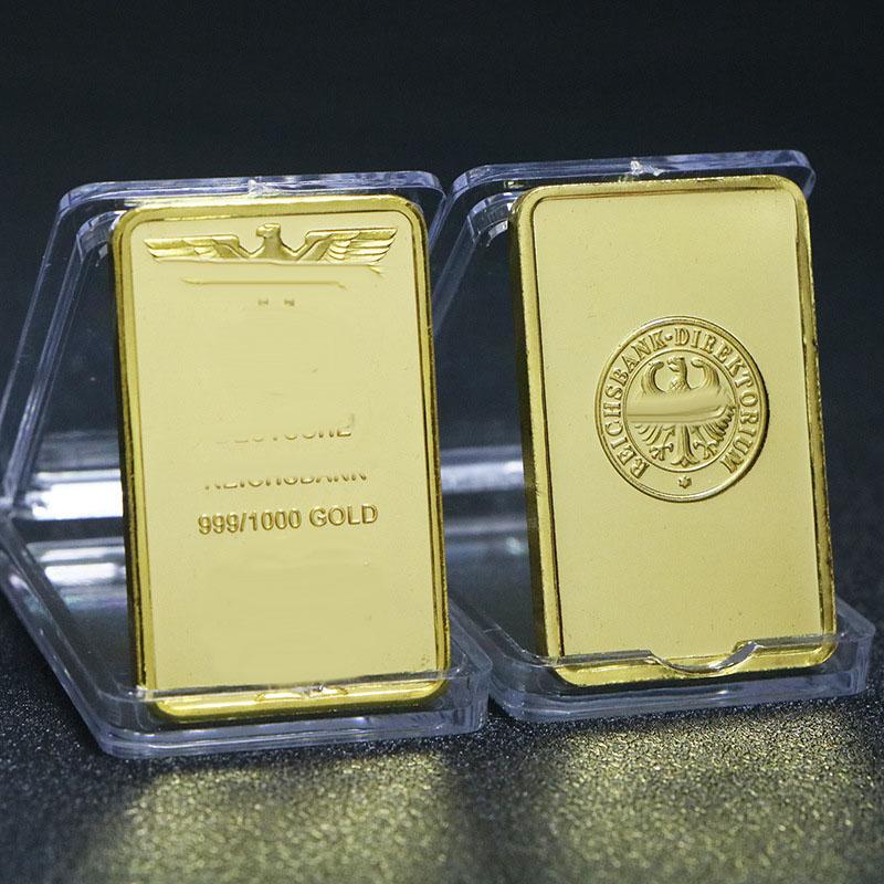 European USA Euro Gold Bar Fine Gold Commemorative Bullion Bar Collection
