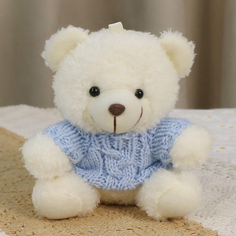 Charming Teddy Bear Keychain Plush Doll - Dressed Up Couple Backpack Ornament Gift