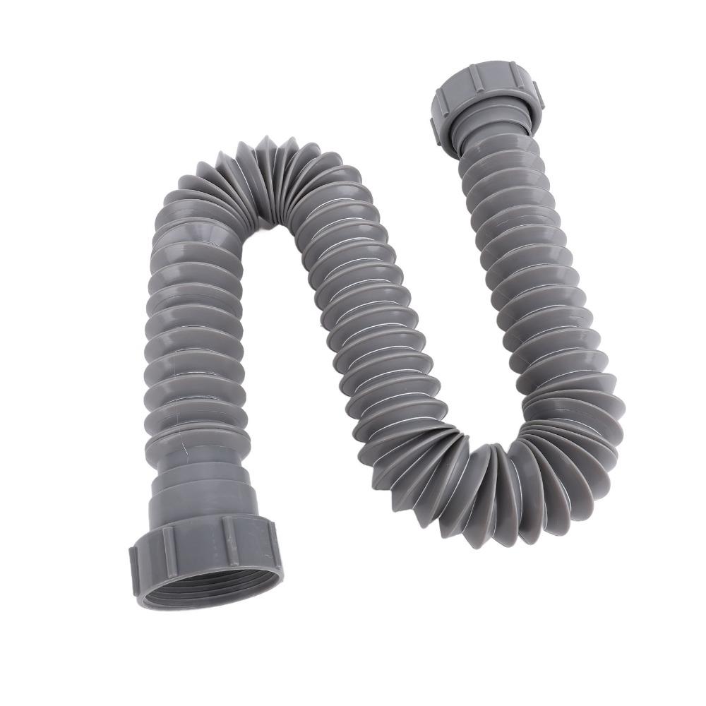 Leakproof Design Sink Drain Hose 45mm Inlet P Trap Pipe Kit Under Sink Plumbing Pipe Slotted Basin