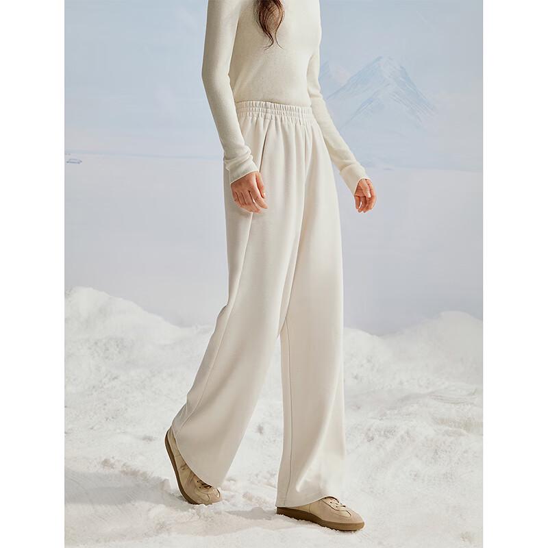 Inman Women's 2025 Winter Elastic Waist Wool Blend Wide Leg Pants