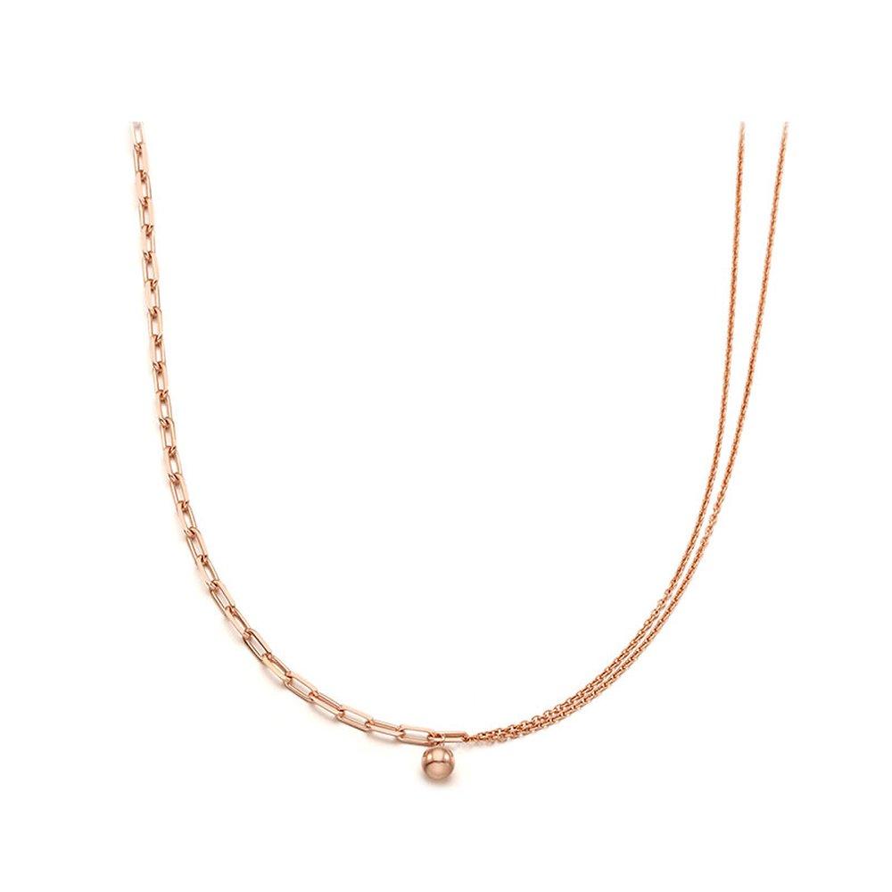 Unique Unbalanced Silver Pink Necklace Tnssvp13006M