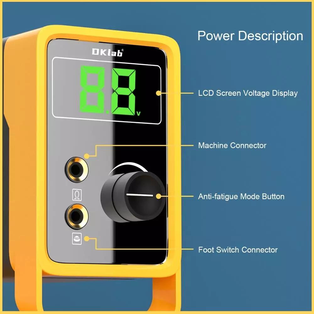 Профессиональный цифровой блок питания для татуировки с ЖК-дисплеем для тату-машины — фото 3