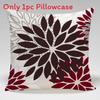 Geometric Color Flower Pillow Cover Polyester Fabric Modern Decor For Living Room
